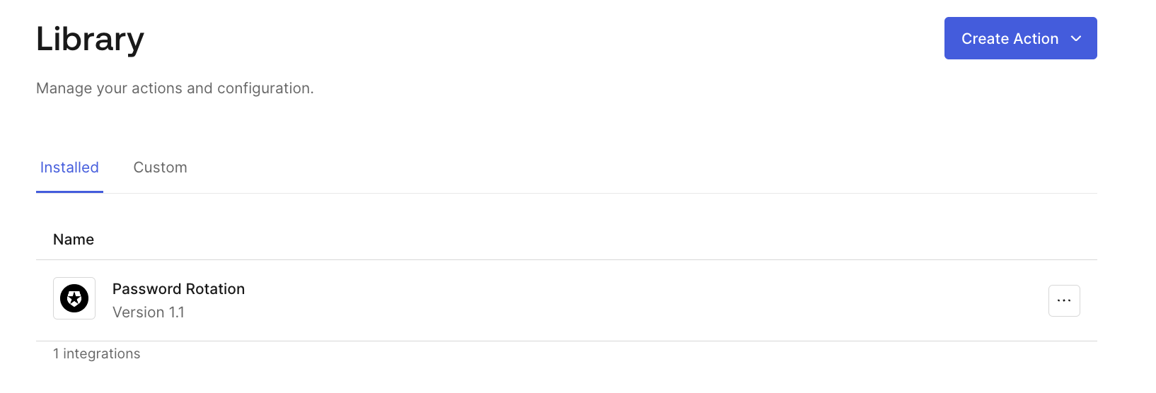 Library showing Password Rotation