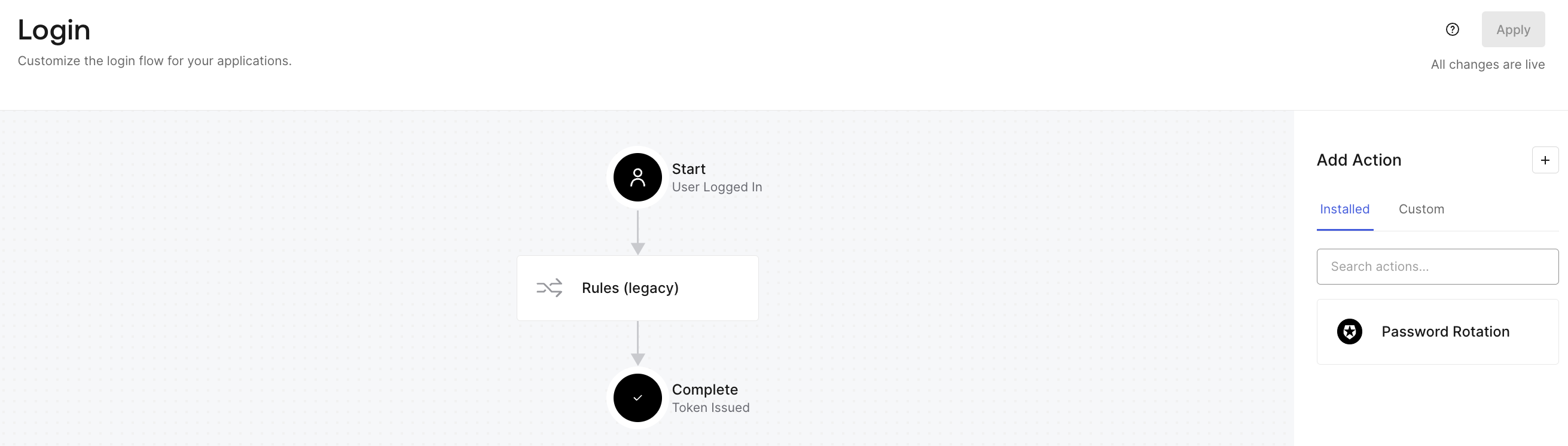 Login flow