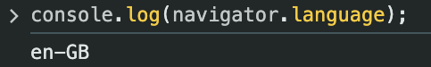 language setting