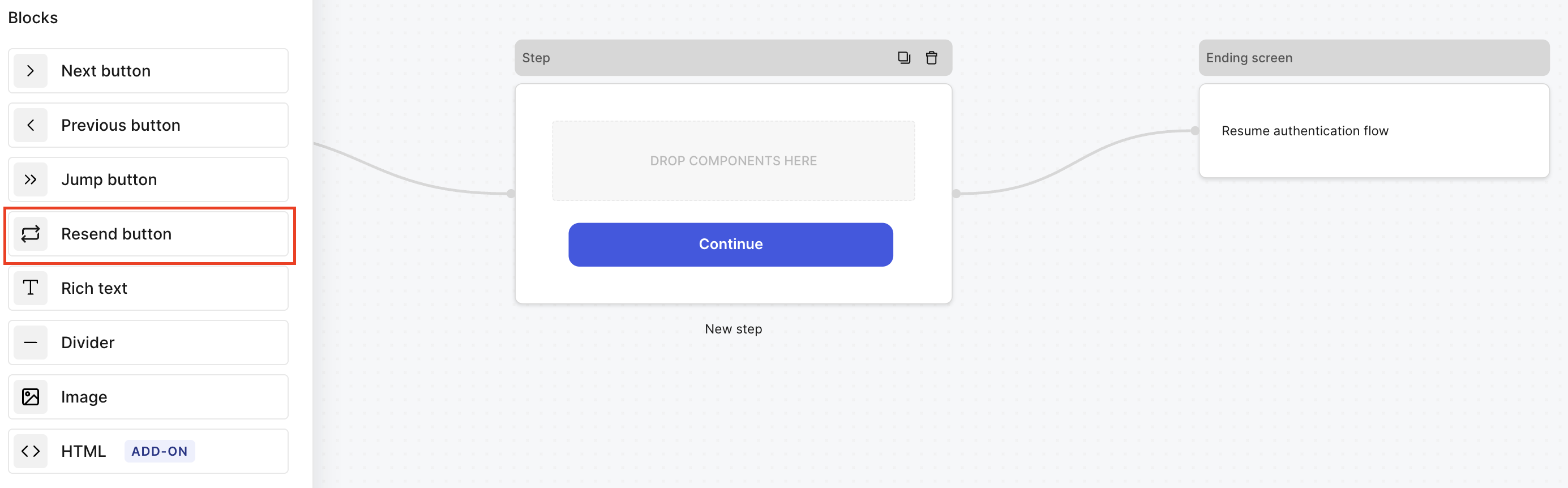 Resend Code Block