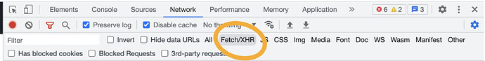 Fetch/XHR