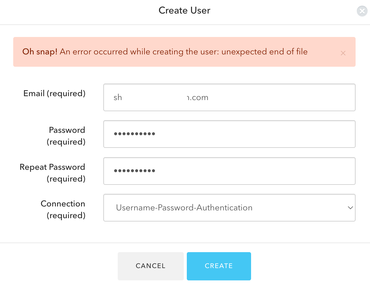 Axios Error