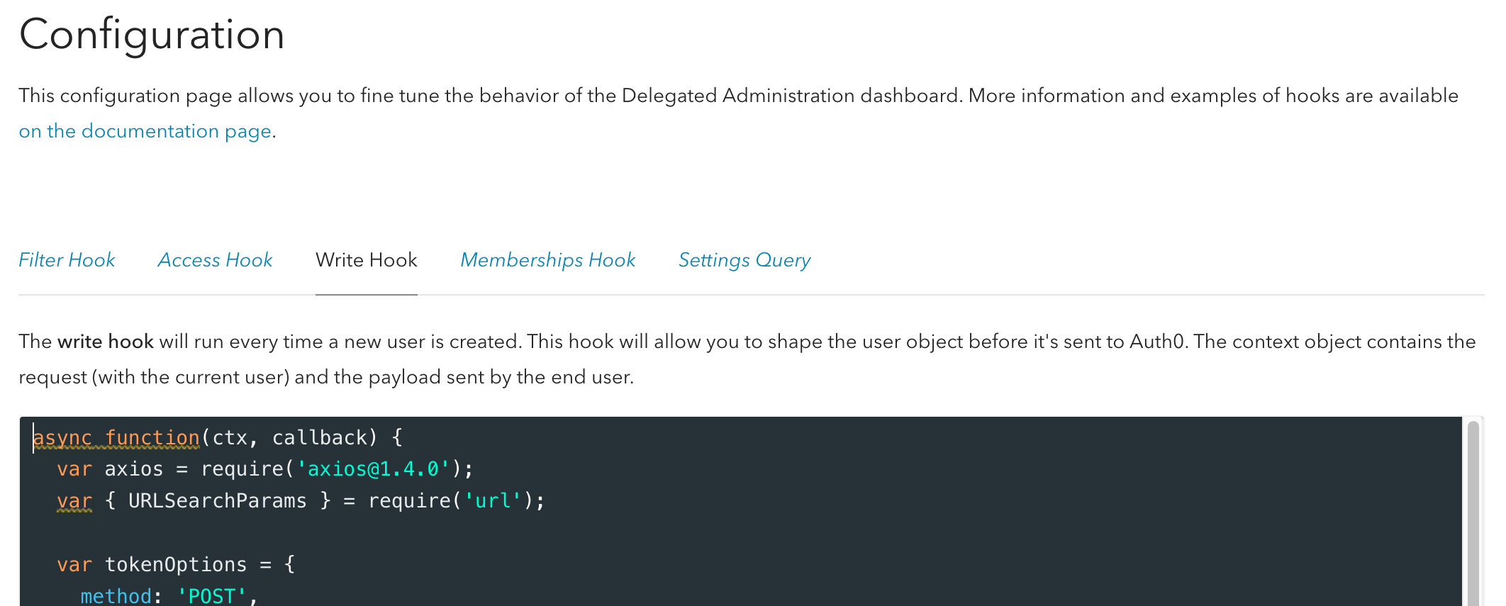 Configuration Example