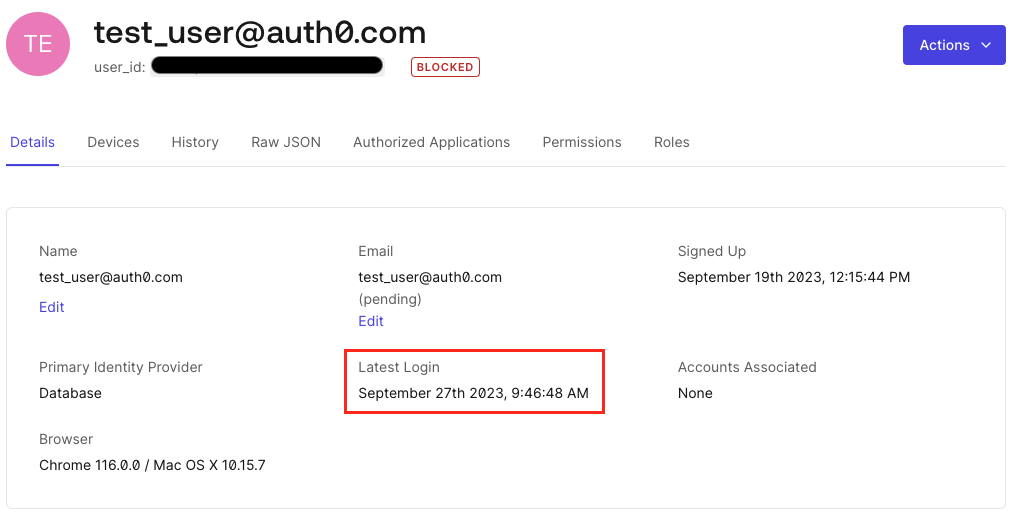 Latest Login