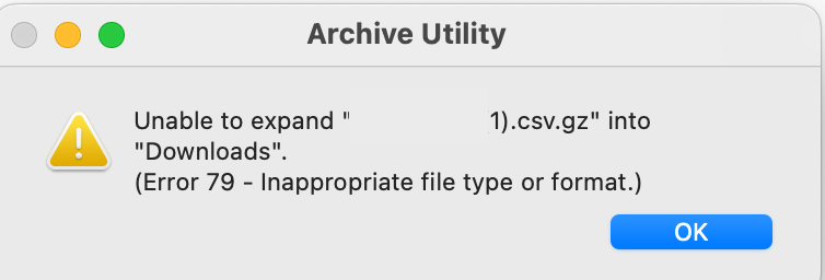Image of the error message