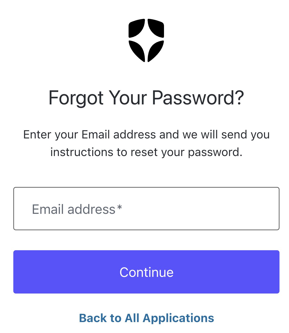 Enter the email address