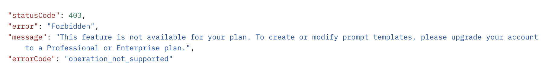 This Feature is not available for your plan