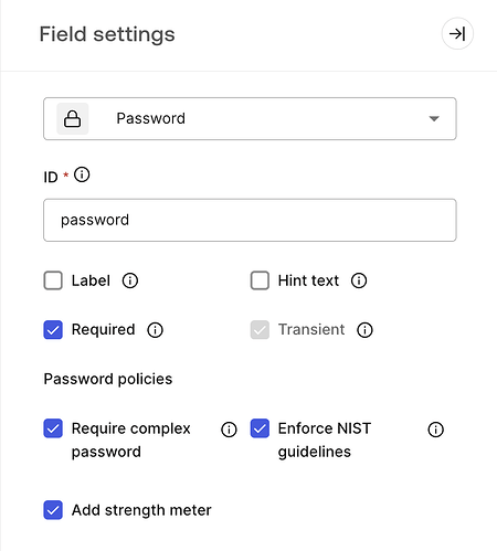 Field Settings - Step node