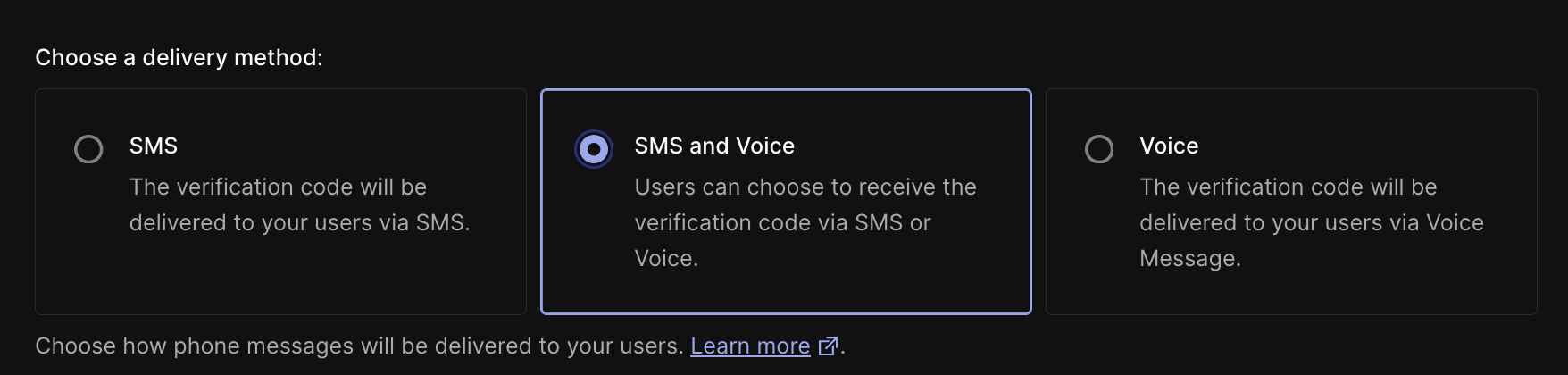 SMS and Voice