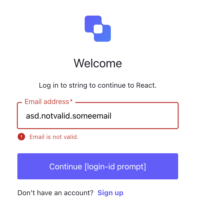 Log in