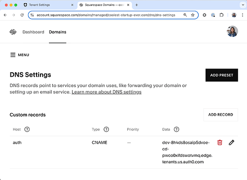 DNS Settings