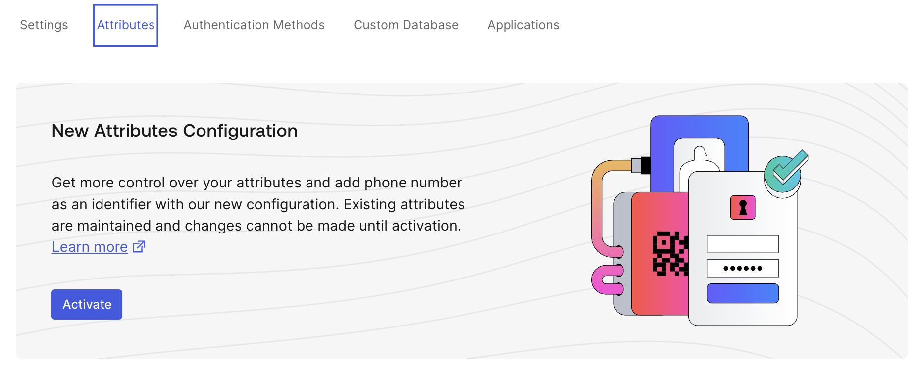 New Attributes Configuration