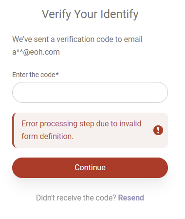 Verify your identity