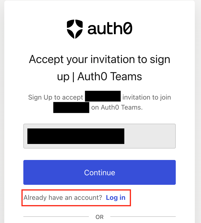 Already have an account? Log in