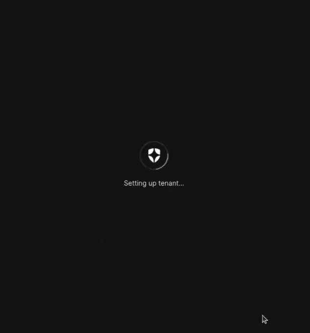 Setting up tenant