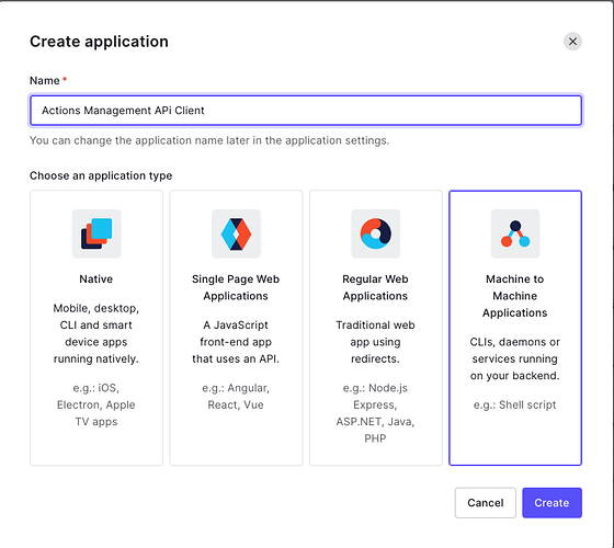 Create Application