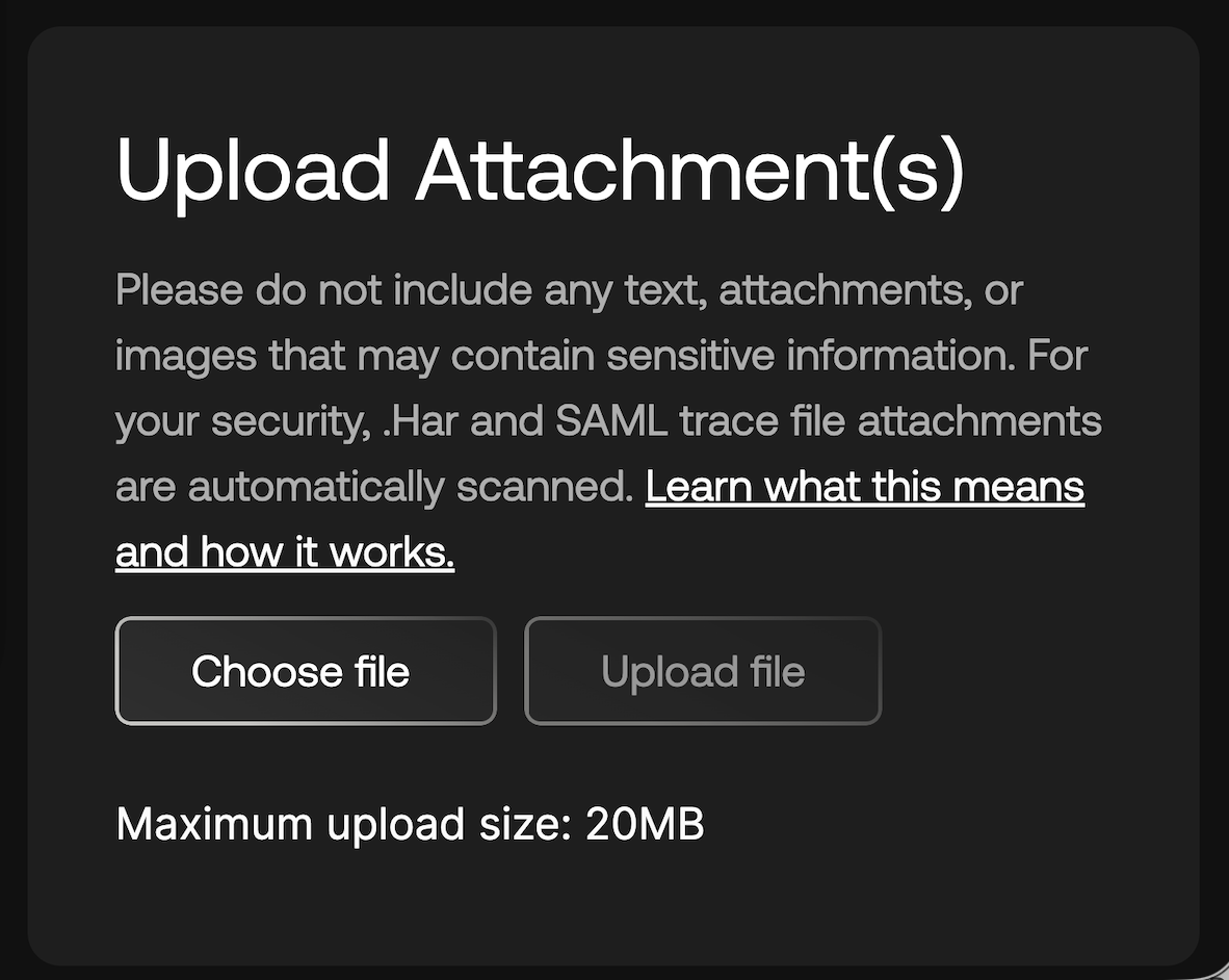 Upload Attachments