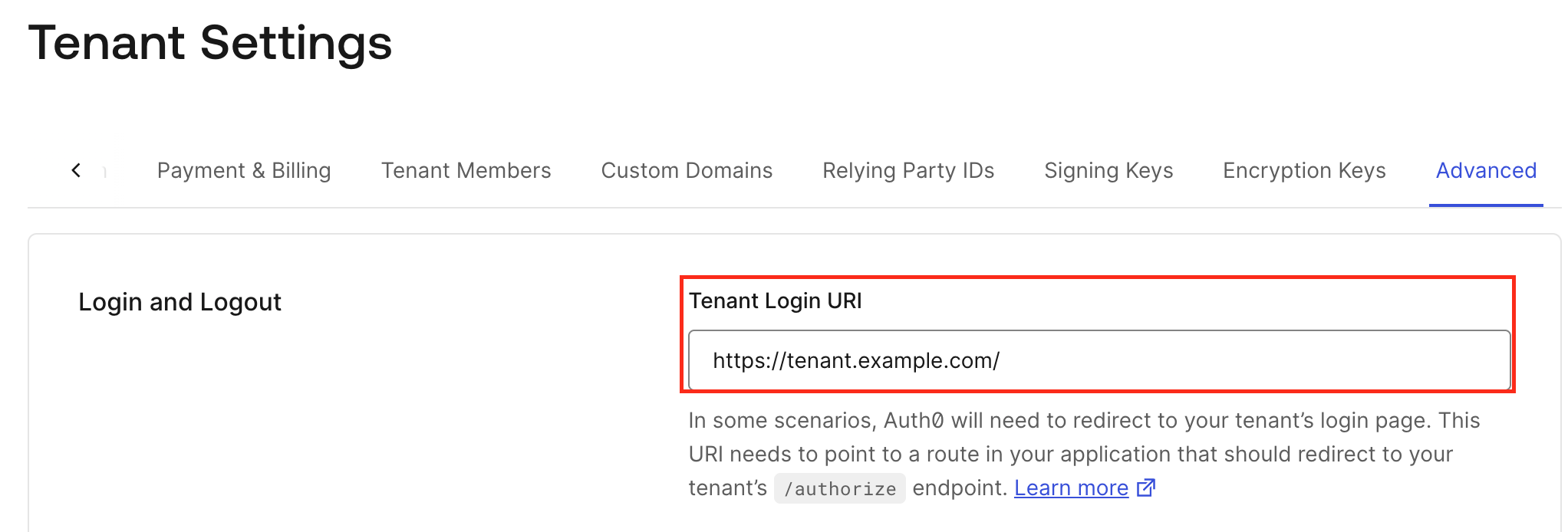 Tenant Settings2