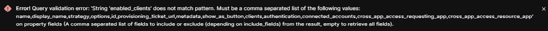 String 'enable_clients' does not match pattern