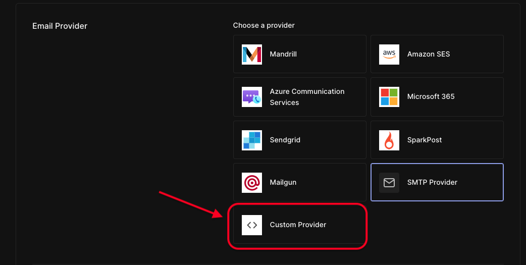 Custom Provider Configuration