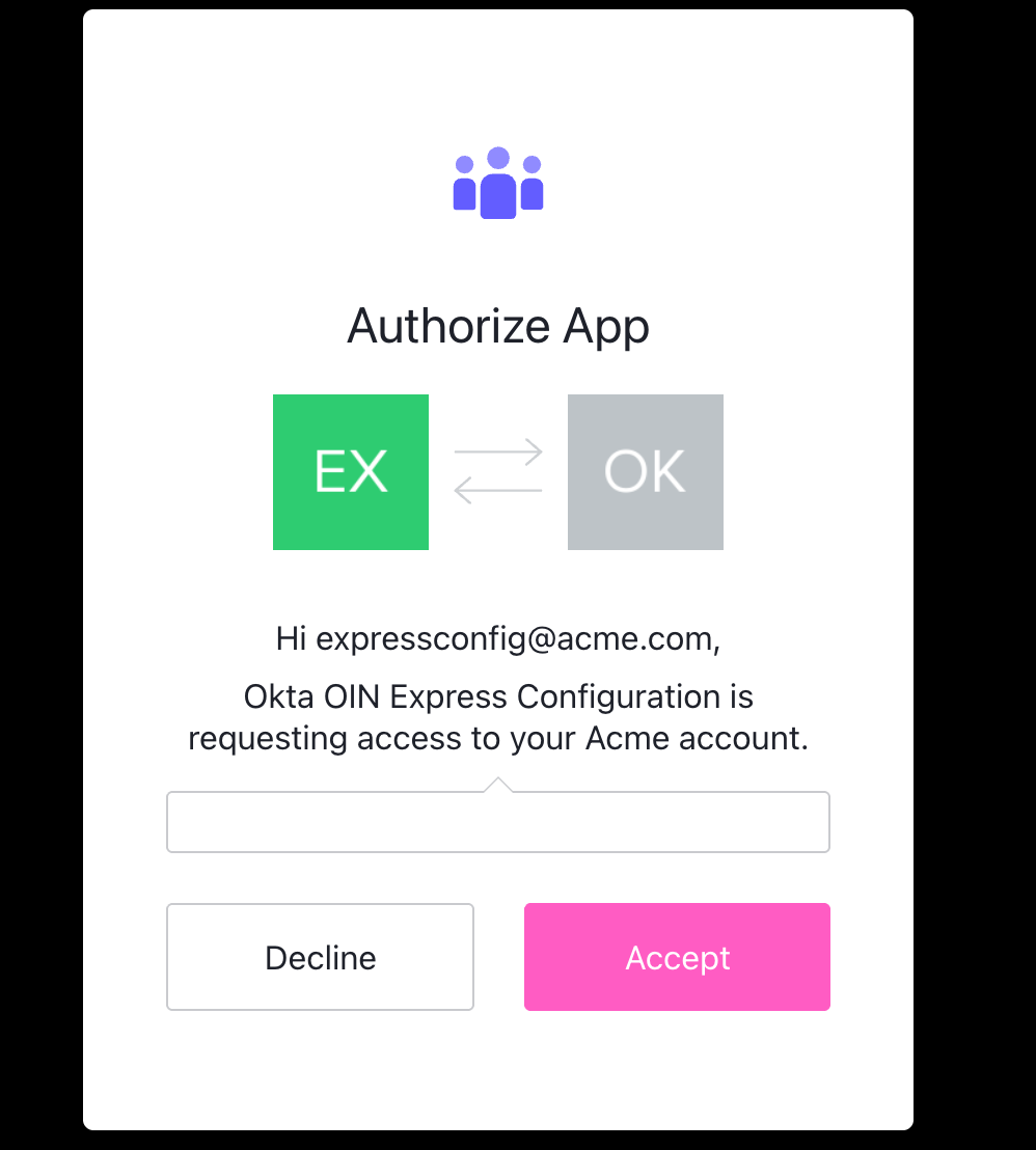 consent screen