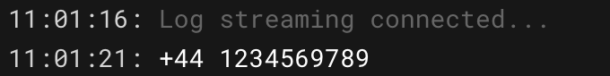 Log Streaming