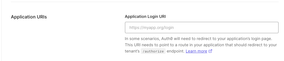 Application URIs